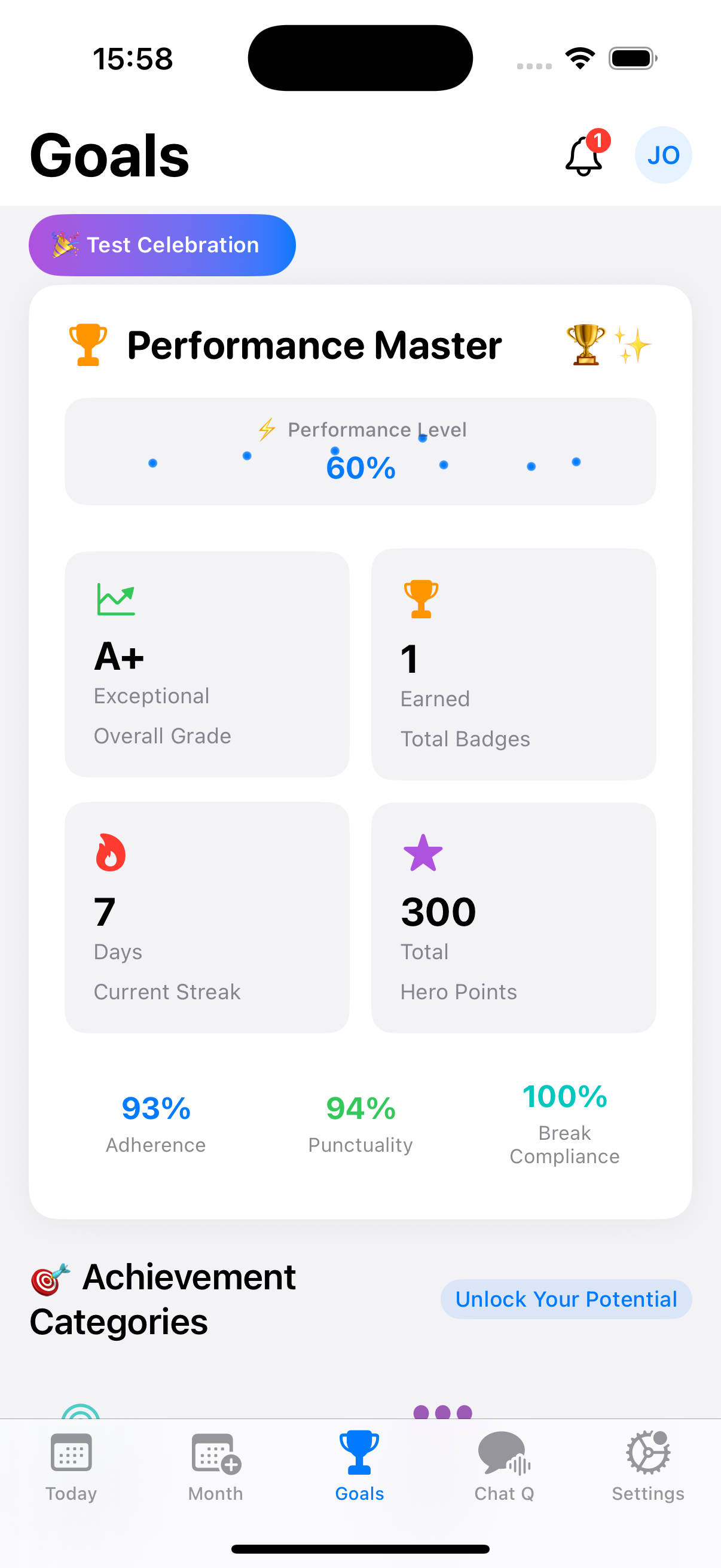 LiveSchedule Achievements